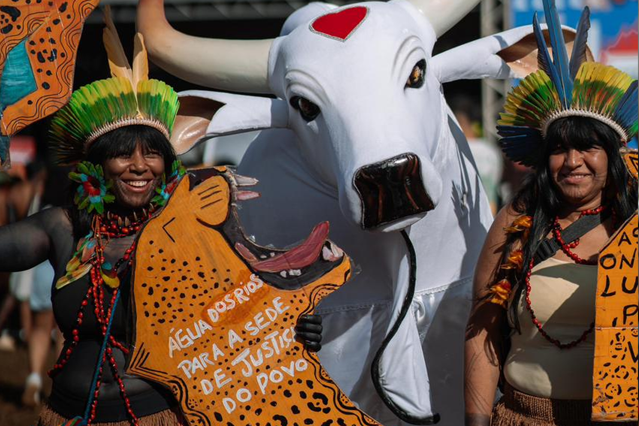 Boi Garantido Acampamento Terra Livre fortalece lutas -Fotos: Yasmin Cadore